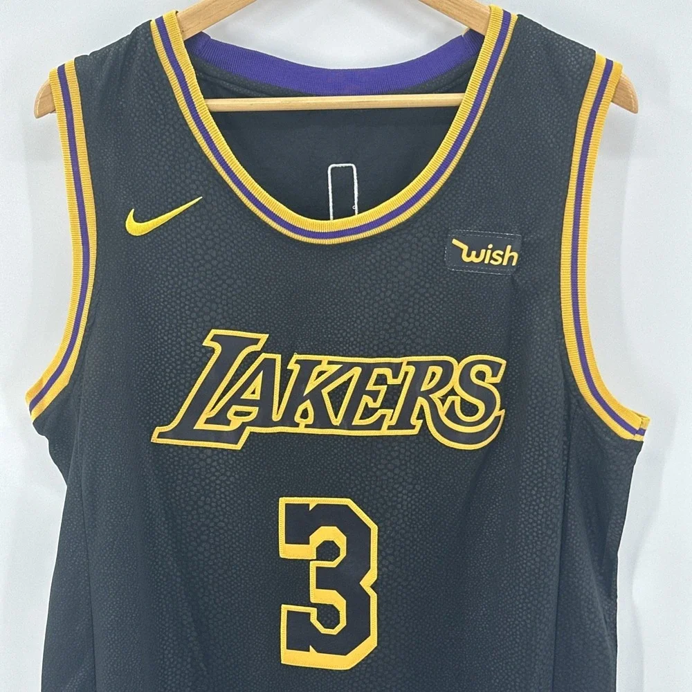 LA Lakers Anthony Davis #3 NBA Nike Swingman Mamba Skin‎ Jersey Size 50 (XL)